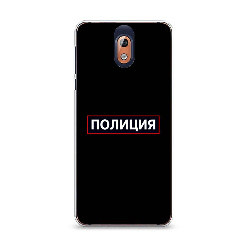 

Чехол Awog на Nokia 3.1 / Нокиа 3.1 "Police logo", Черный;белый;красный, 121650-5