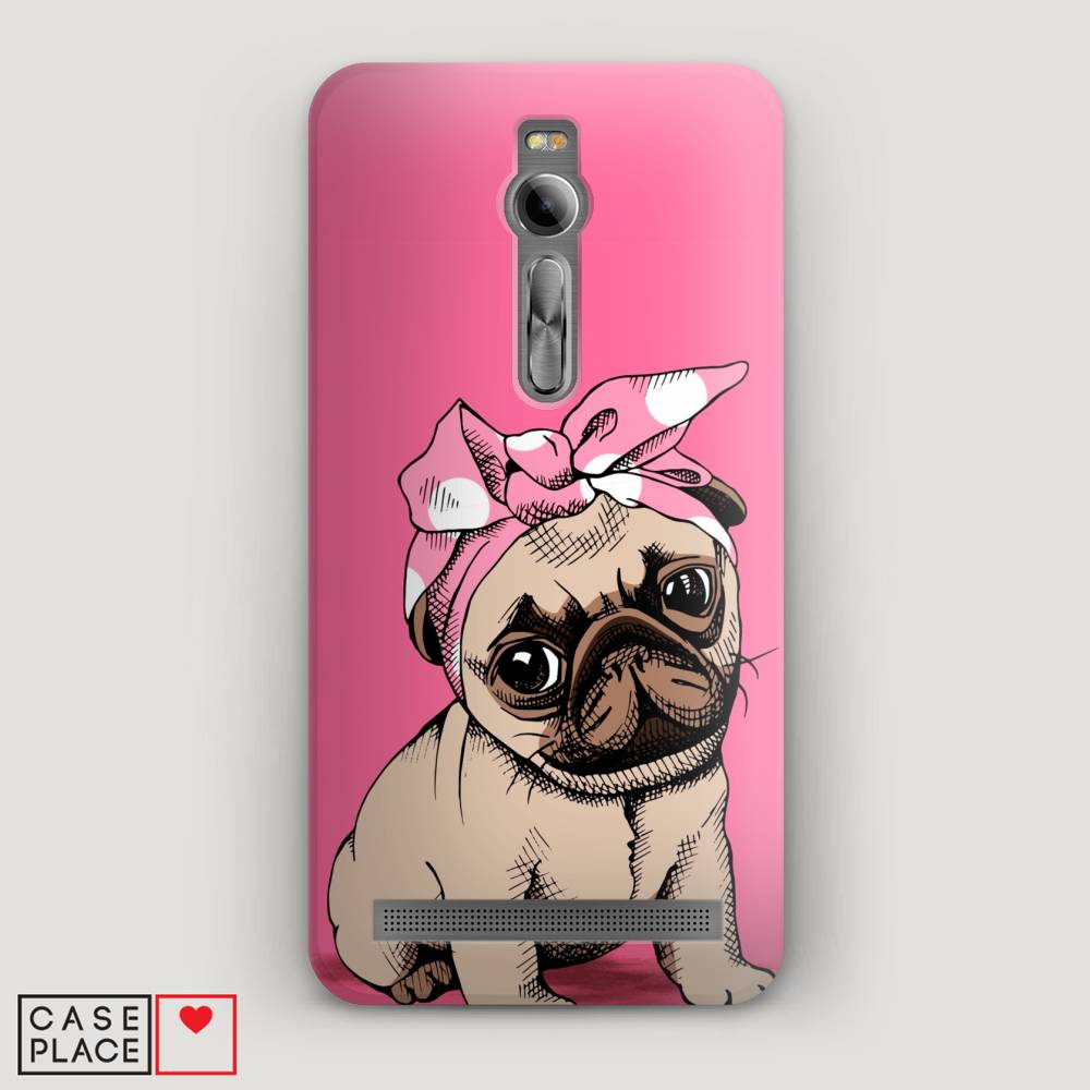 фото Чехол awog "dog pin-up" для asus zenfone 2 ze550ml/ze551ml