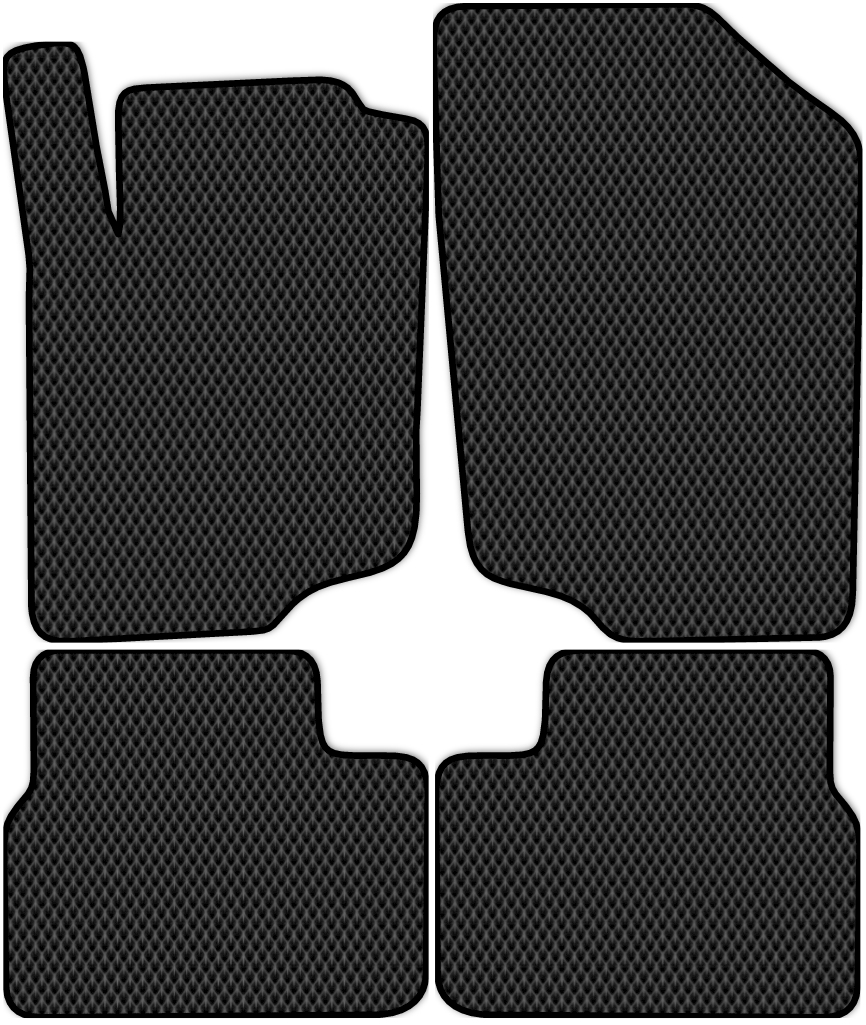 

Коврики ЭВА в салон для Peugeot 207 2006 - 2011, 4 шт. черный, 3904-S4NL-H