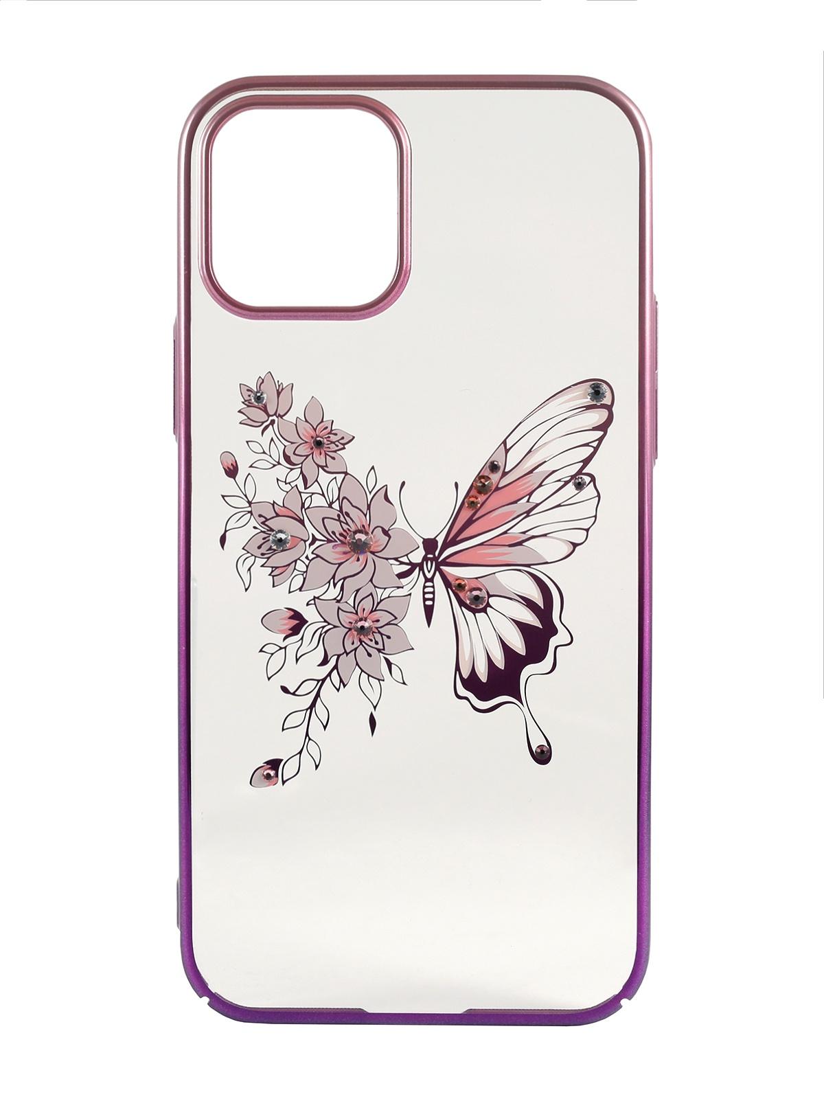 Чехол Kingxbar для iPhone 12 Pro Max Butterfly Pink/Purple