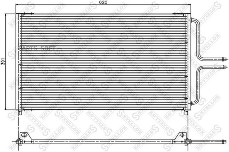 

STELLOX Радиатор кондиционера STELLOX 1045200sx