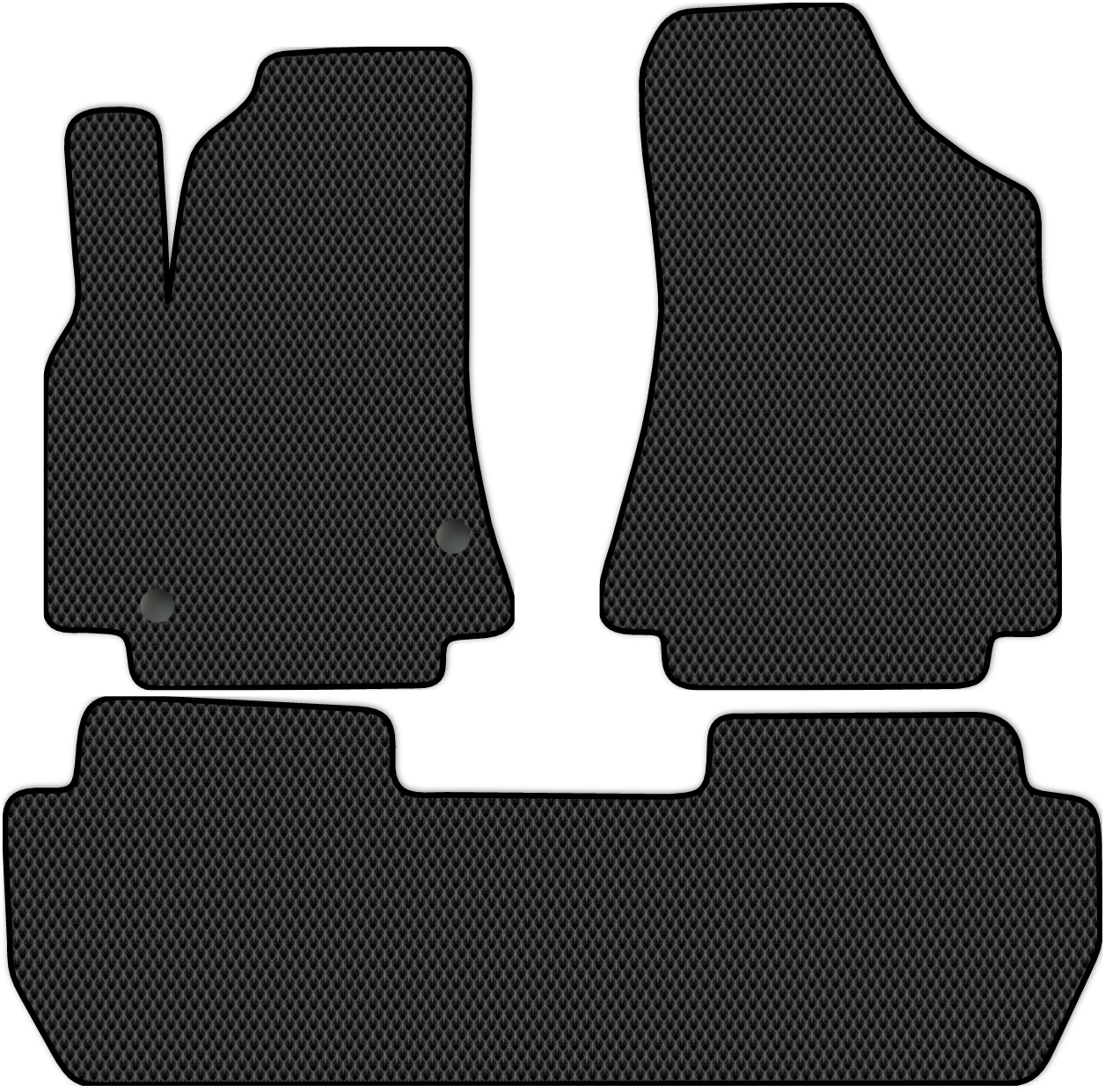 

Коврики ЭВА в салон для Peugeot Partner Tepee 2008 - 2015, 3 шт. черный, 3919-W3YL-H