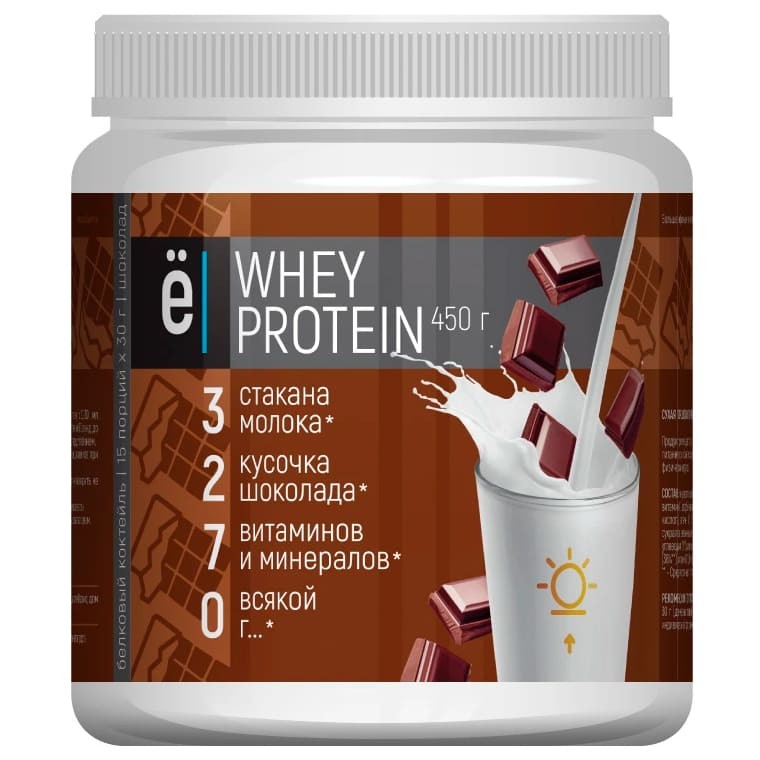 фото Сыворотчный протеин ёбатон whey protein 450 г клубника ё|батон