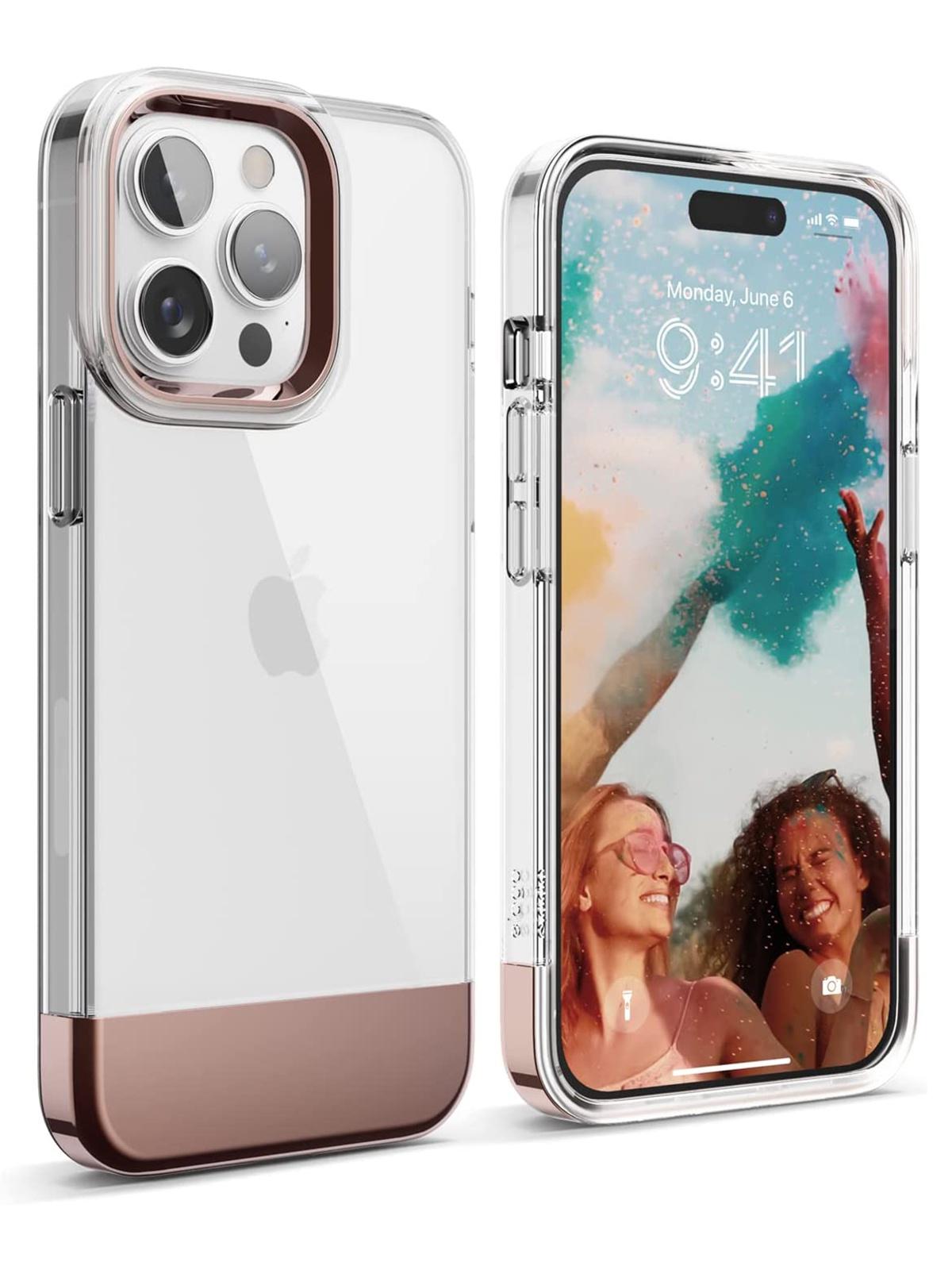 

Чехол Elago для iPhone 14 Pro GLIDE Clear/Rose Gold, Прозрачный