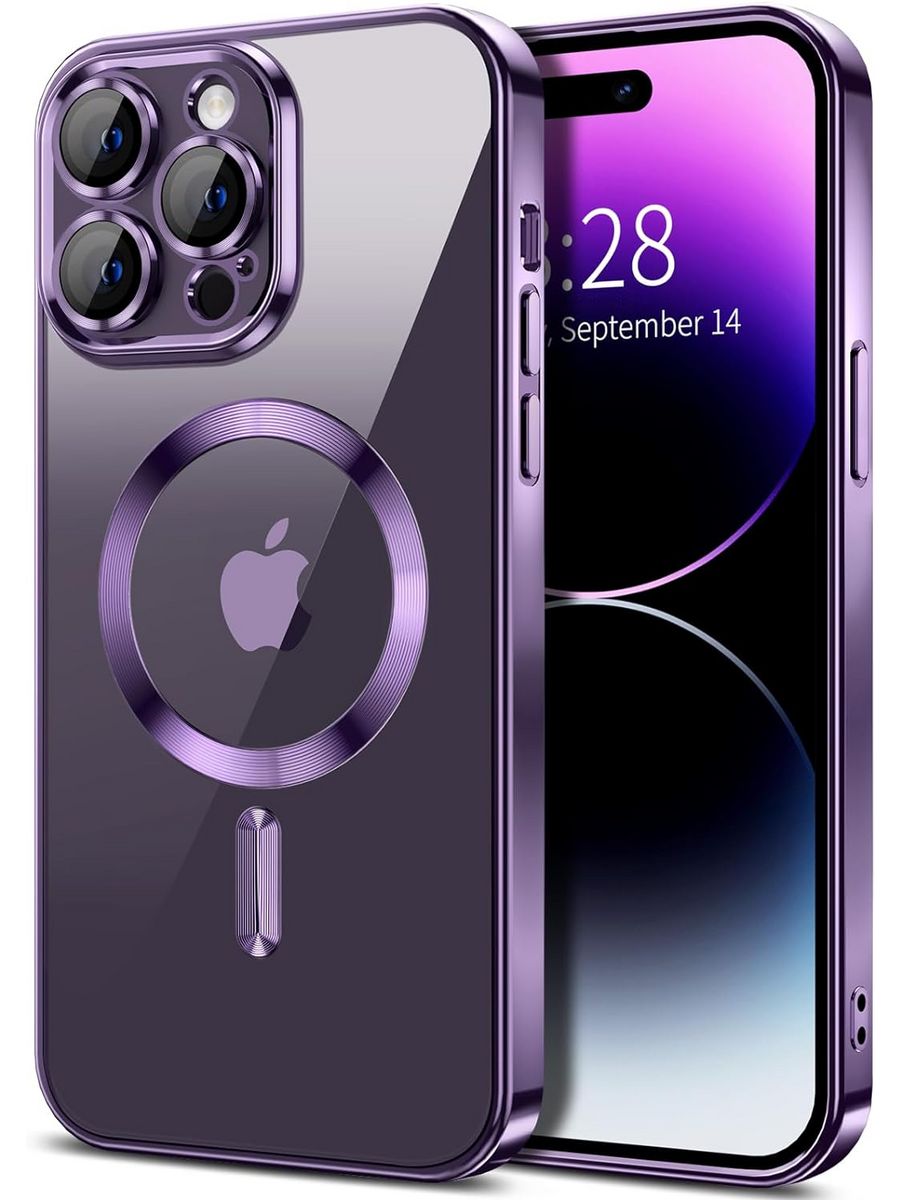 Силиконовый чехол для Apple iPhone 12 Pro Max с MagSafe, фиолетовый