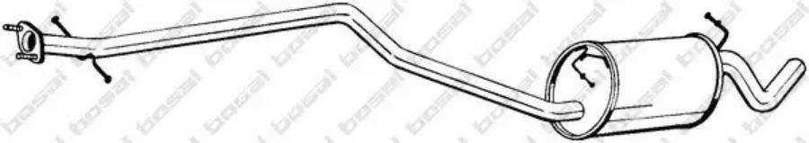 

BOSAL 289-035 Глушитель средний FORD Tourneo Connect 1.8 Di [P7PA P7PB R2PA BHPA] 2002=