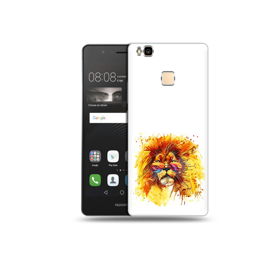 

Чехол MyPads Tocco для Huawei P9 Lite лев в очках (PT74547.57.436), Прозрачный, Tocco