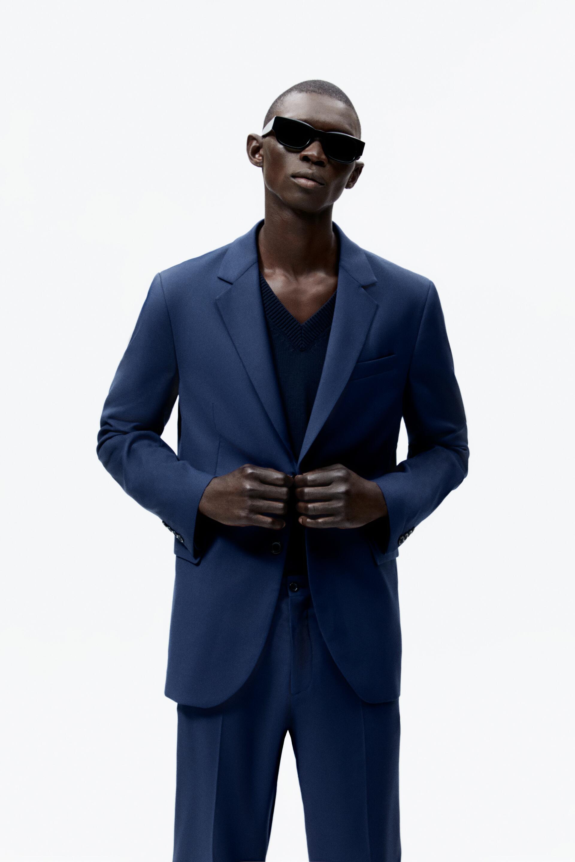 

Пиджак мужской ZARA 00706314 синий 54 RU, 00706314