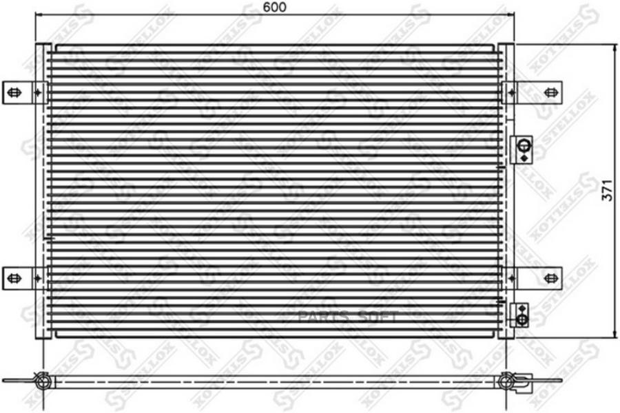 STELLOX Радиатор кондиционера STELLOX 1045310sx
