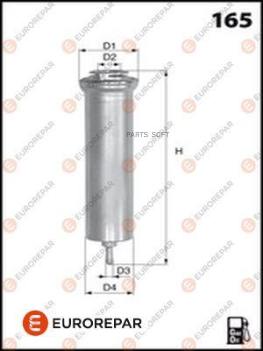 

EUROREPAR E148171 Фильтр топливный BMW 3/5 2.0d 04 () 1шт