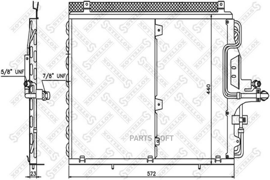 

STELLOX Радиатор кондиционера STELLOX 1045318sx