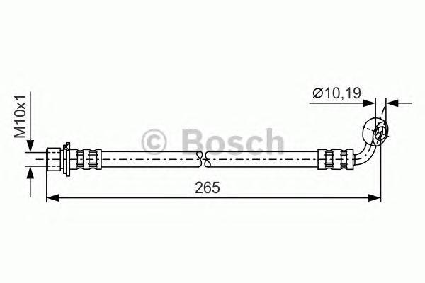 фото Шланг тормозной системы bosch 1987481128