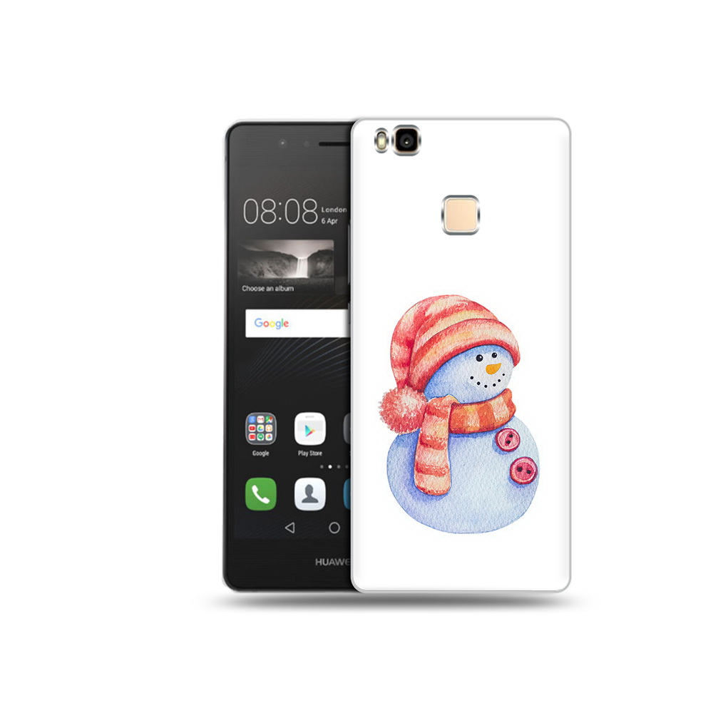 

Чехол MyPads Tocco для Huawei P9 Lite Веселый снеговик (PT74547.57.44), Прозрачный, Tocco