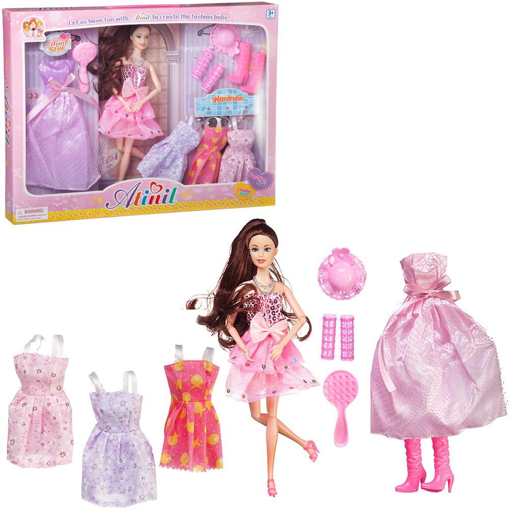 Кукла Junfa Atinil Гардероб модницы На вечеринку 28см WJ-21515/розовое