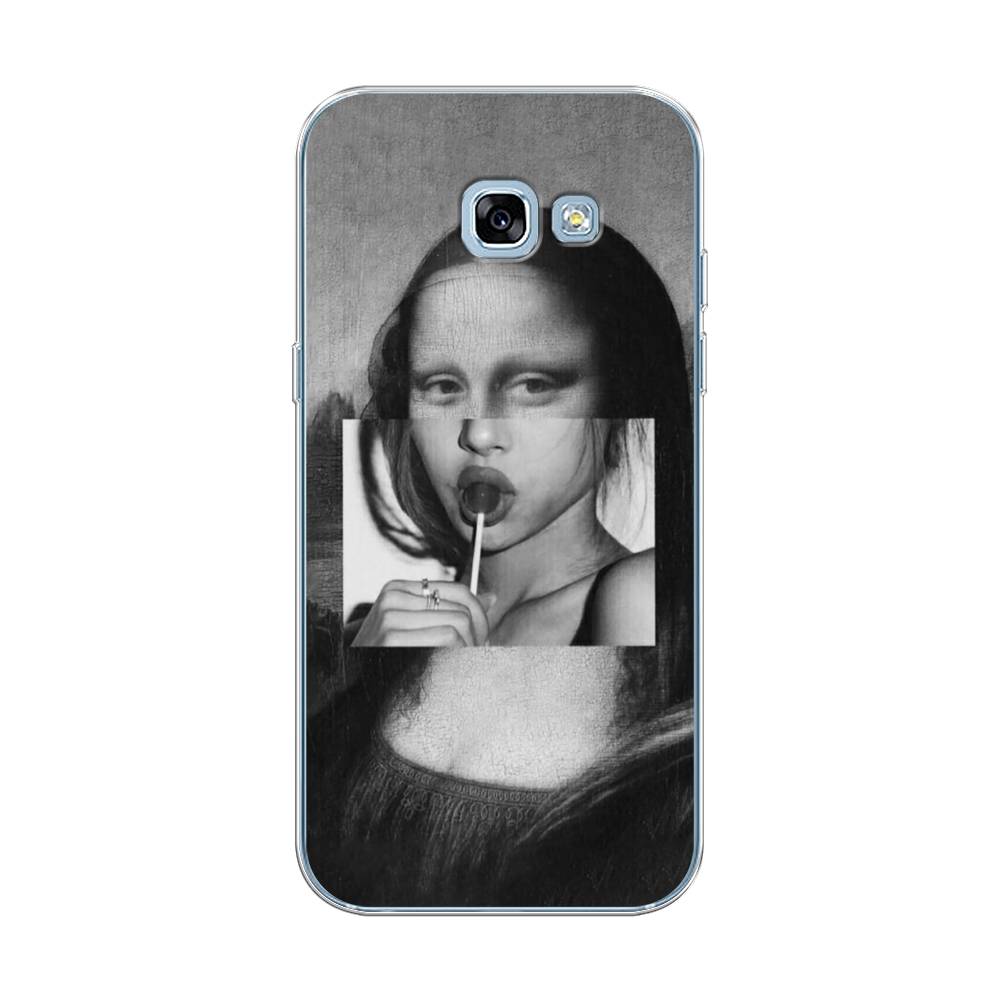 

Чехол Awog на Samsung Galaxy A5 2017 / Самсунг A5 2017 "Mona Lisa sucking lollipop", Серый, 20650-9