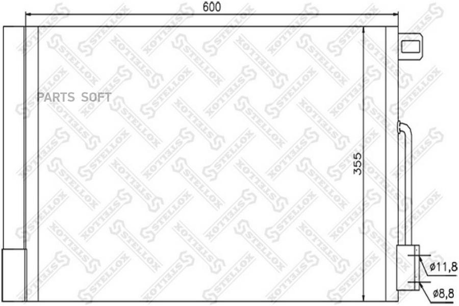 

STELLOX Радиатор кондиционера STELLOX 1045416sx