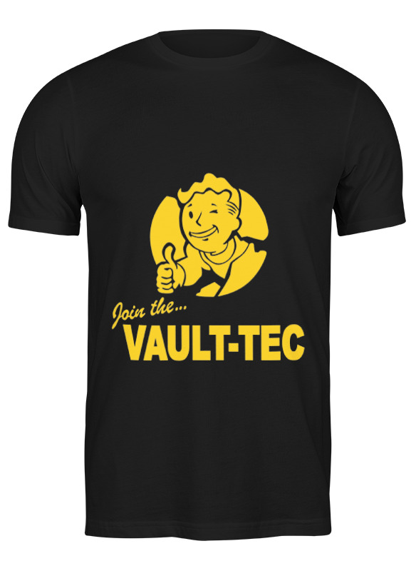 

Футболка мужская Printio Fallout vault-tec черная L, Черный, Fallout vault-tec