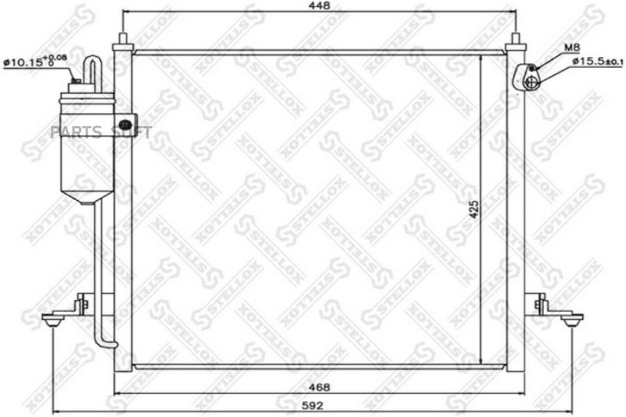 

STELLOX Радиатор кондиционера STELLOX 1045584sx