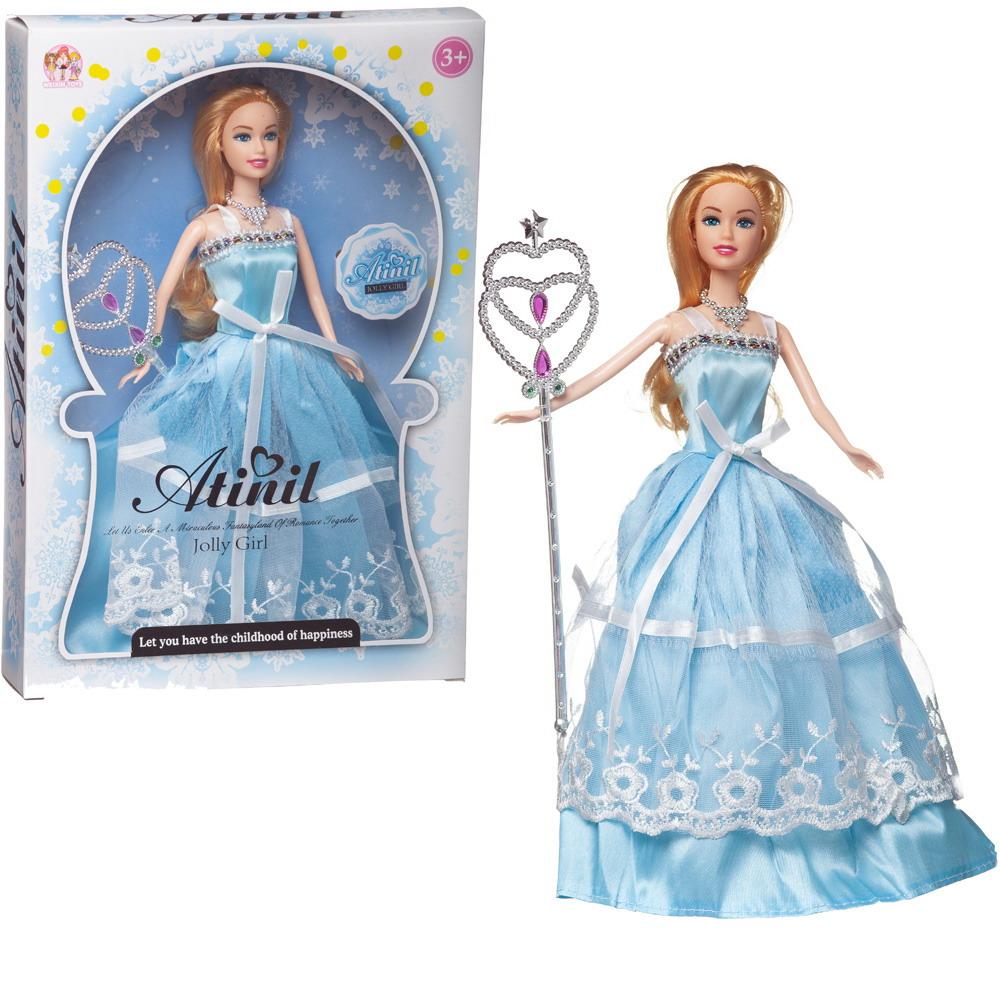 Купить Кукла Junfa Atinil Очаровательная принцесса c волшебной палочкой, 28см WJ-21501/голубое, Junfa toys,
