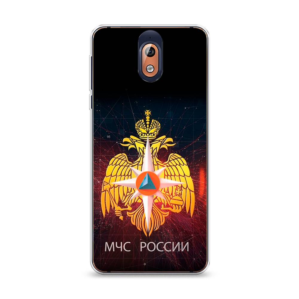 

Чехол Awog на Nokia 3.1 / Нокиа 3.1 "МЧС России", Черный;желтый;красный, 121650-5