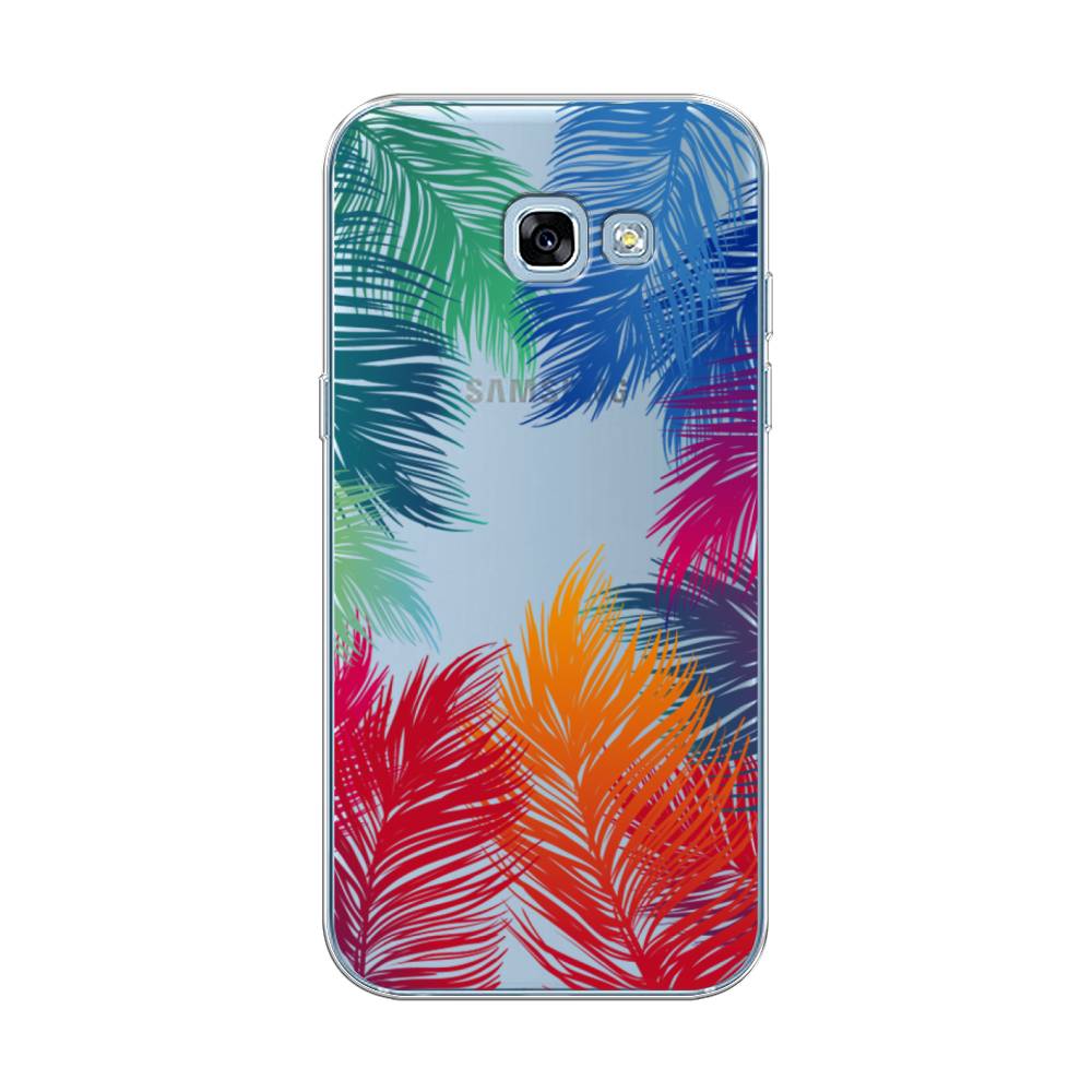 

Чехол Awog на Samsung Galaxy A5 2017 / Самсунг A5 2017 "Рамка из перьев", Красный, 20650-4