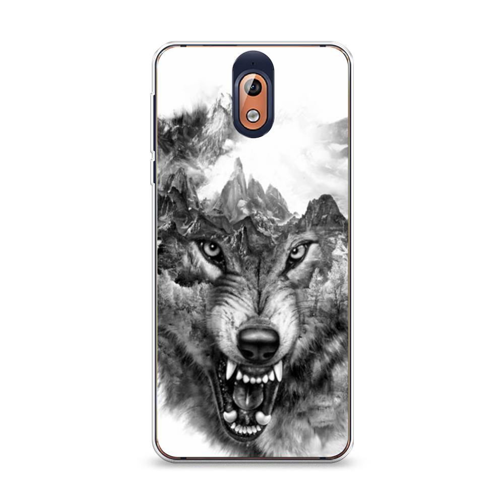 

Чехол Awog на Nokia 3.1 / Нокиа 3.1 "Волк в горах", 121650-1