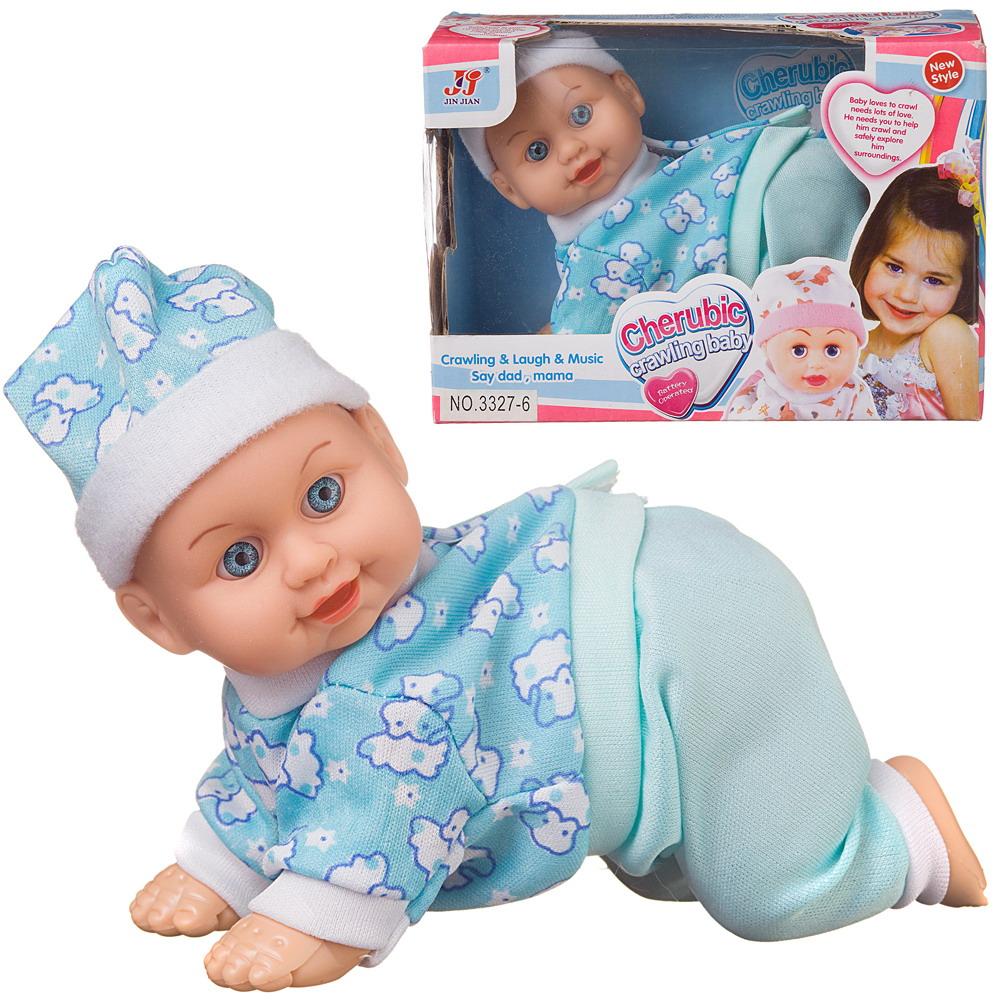 фото Кукла junfa пупс ползающий, звуковые эффекты, №1 3327-6/w(1) junfa toys