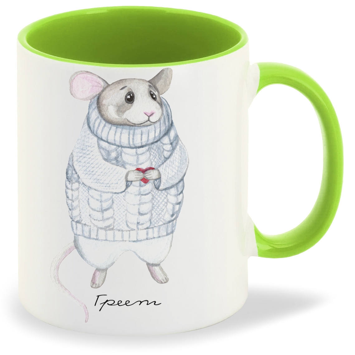 

Кружка CoolPodarok Прикол Мышь Греет есть пара он, Прикол Мышь Греет есть пара он