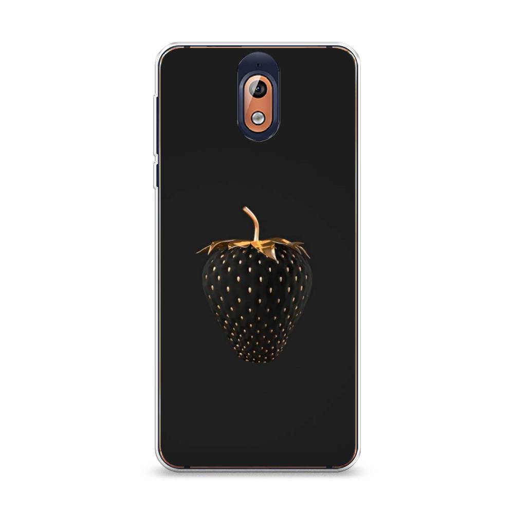 

Чехол Awog на Nokia 3.1 / Нокиа 3.1 "Черно-золотая клубника", Черный;золотистый, 121650-10