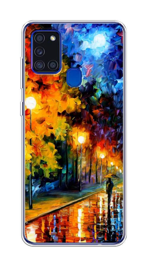 

Чехол на Samsung Galaxy A21s "Безлюдная улочка", Оранжевый;желтый;синий, 2100250-1