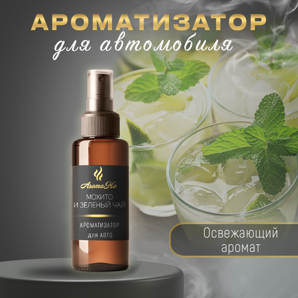 Ароматизатор в машину AromaKo Interior autosprey_100_moxitgrentea