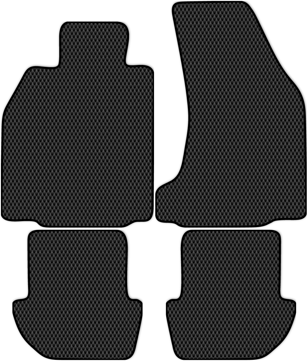 

Коврики ЭВА в салон для Porsche 911 2004 - 2014, 4 шт. черный, 4002-S4N-H