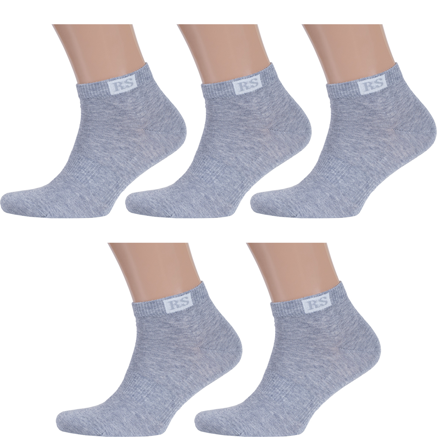 

Комплект носков мужских Rusocks серых; белых, 5-М-133