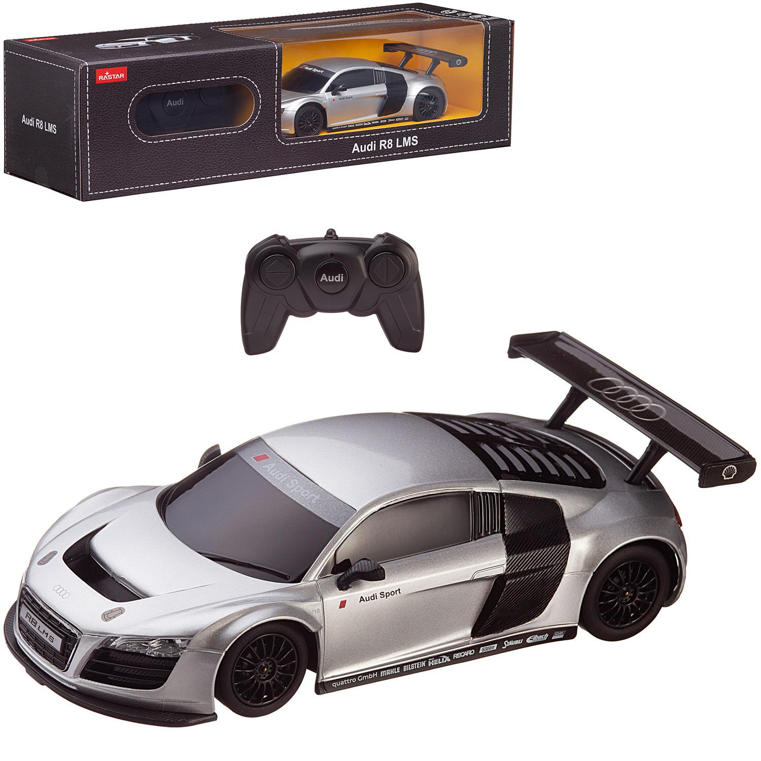 

Машина р/у Rastar 1:24 AUDI R8 серебряный 46800S