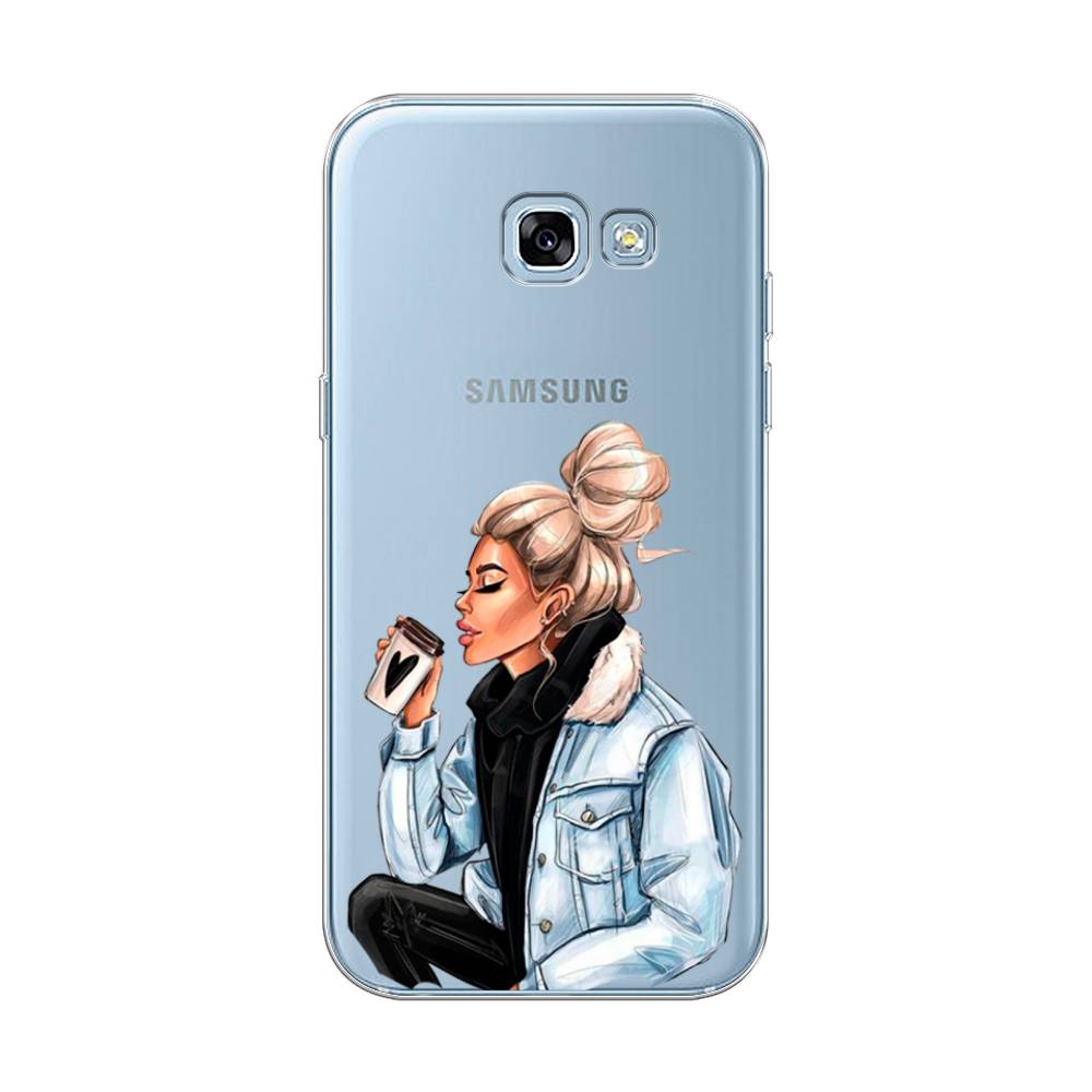 

Чехол Awog на Samsung Galaxy A5 2017 / Самсунг A5 2017 "Cute girl", Коричневый;бежевый, 20650-7
