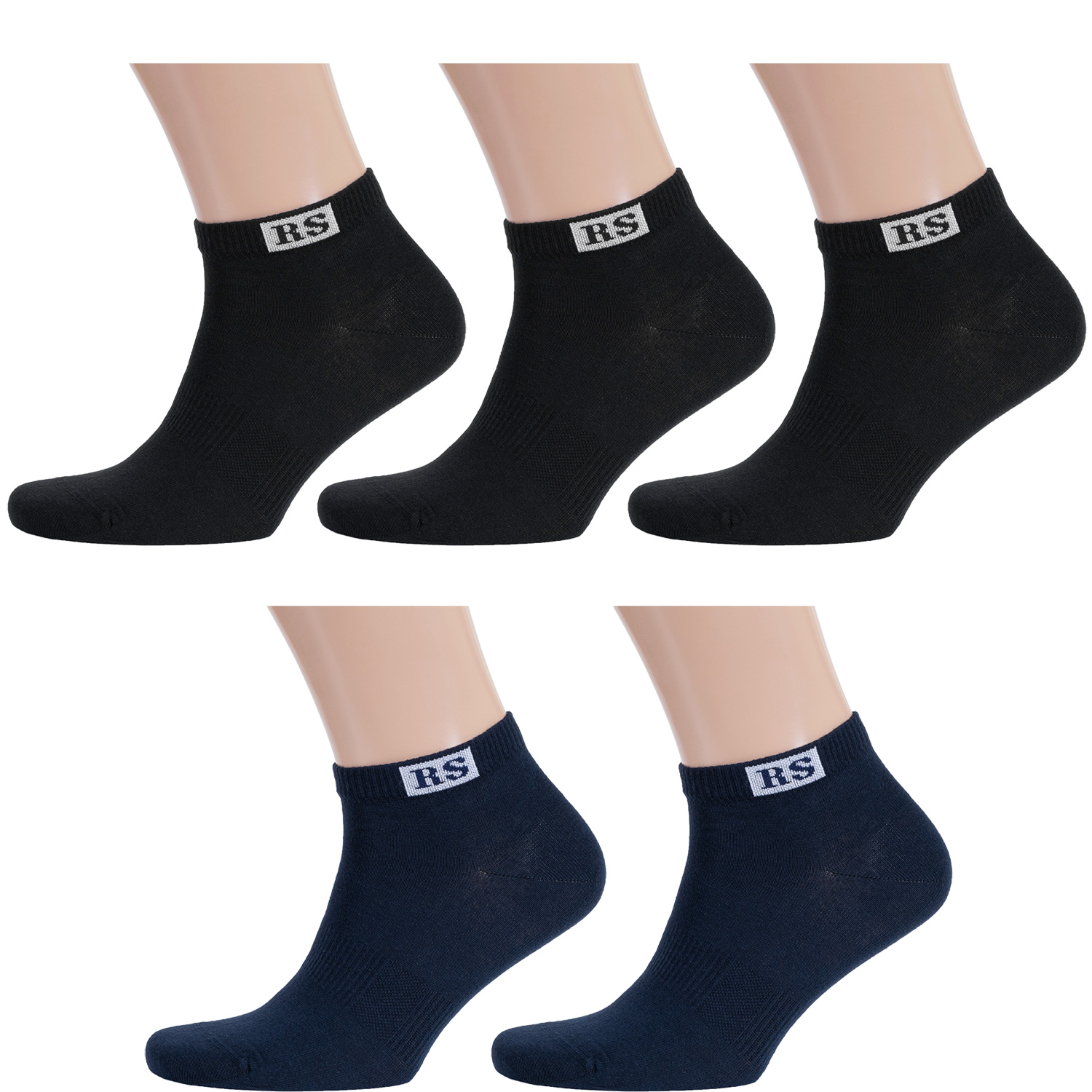 

Комплект носков мужских Rusocks черных; белых; синих, 5-М-133