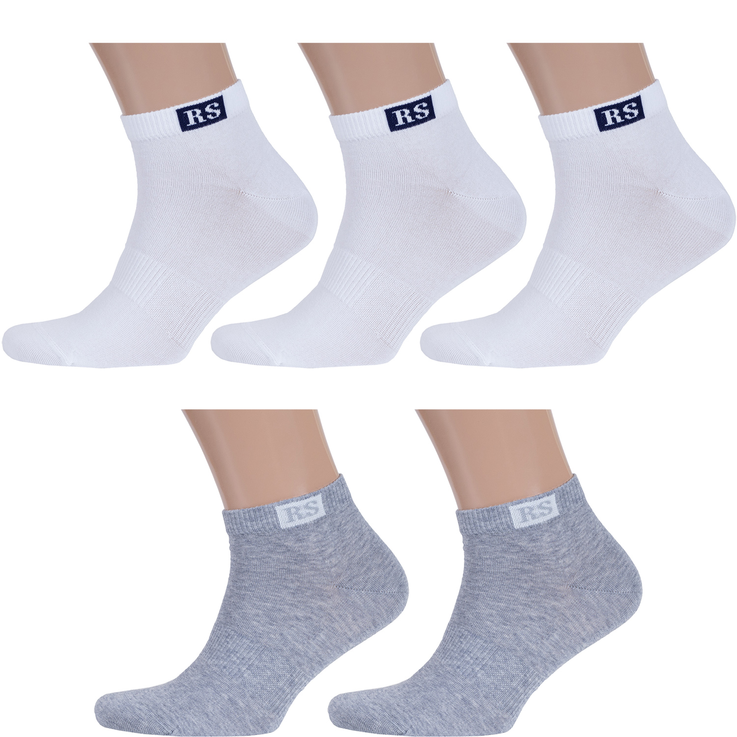 

Комплект носков мужских Rusocks белых; серых; синих, 5-М-133