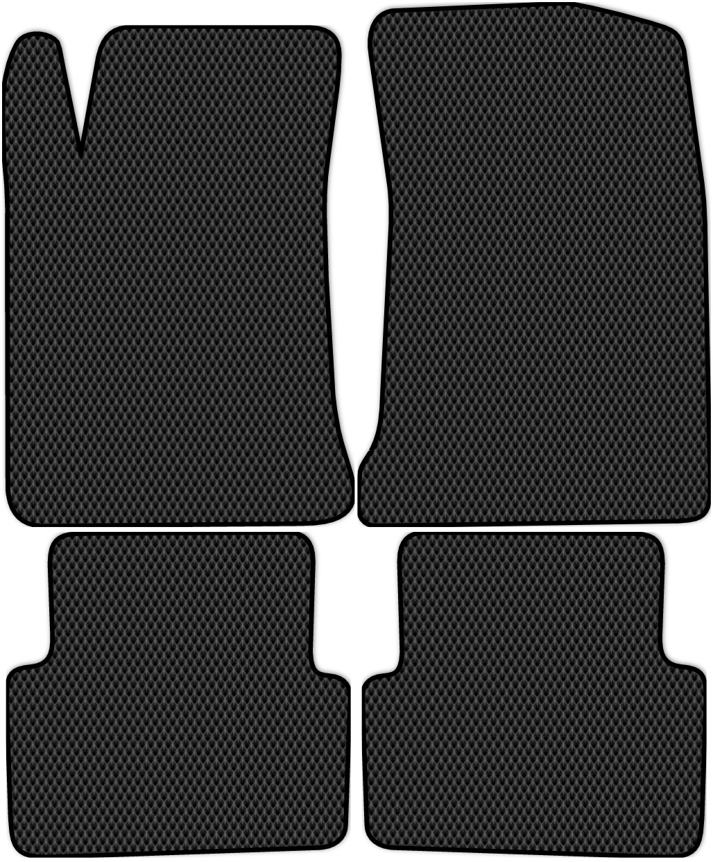

Коврики ЭВА в салон для Renault Laguna 2 (X74) 2001 - 2008, 4 шт. черный, 4103-S4NL-H