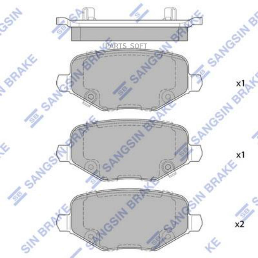 

Тормозные колодки Sangsin brake SP4079, SP4079