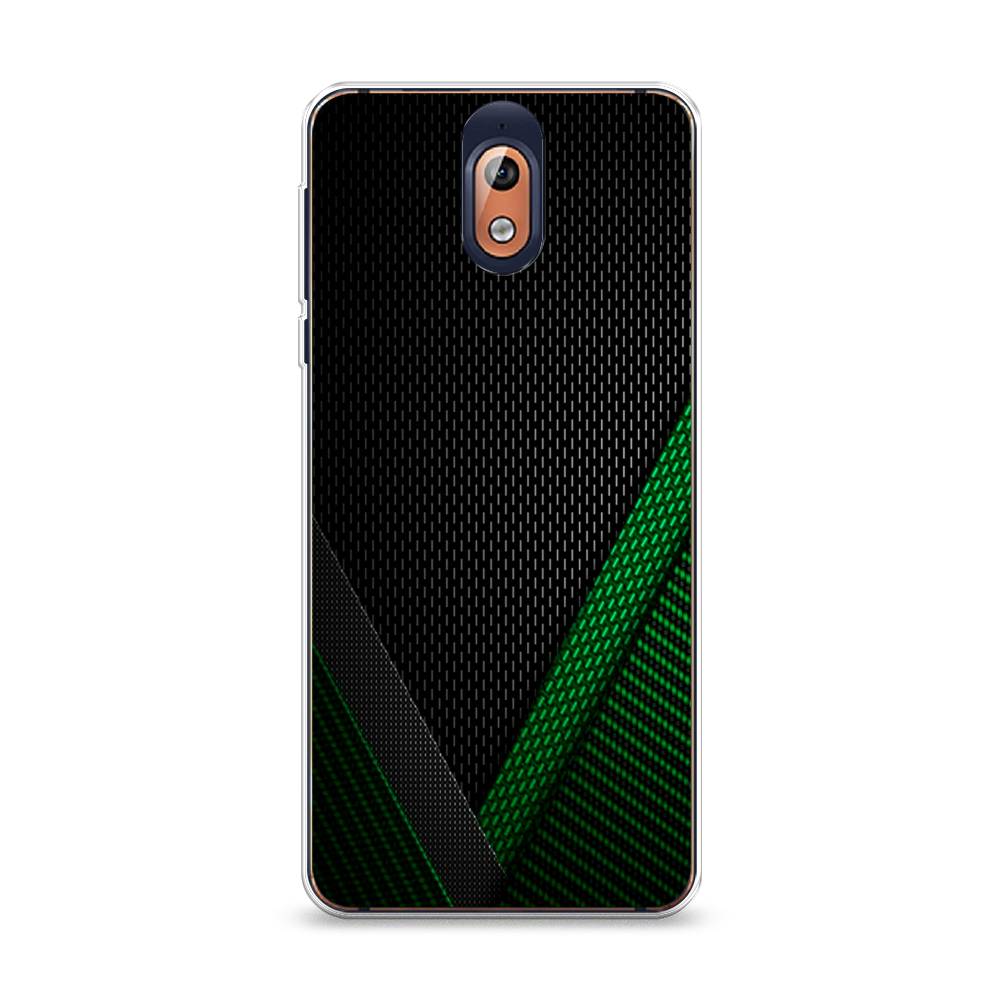 

Чехол Awog на Nokia 3.1 / Нокиа 3.1 "Зеленый карбон", Черный;зеленый, 121650-3