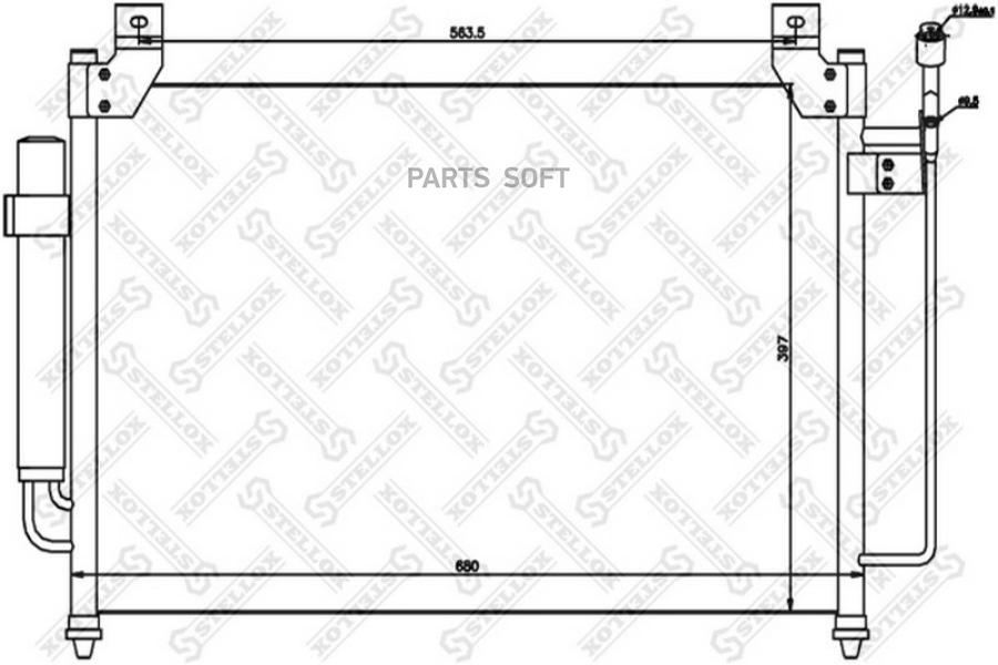 

STELLOX Радиатор кондиционера STELLOX 1045664sx