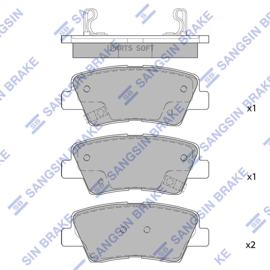 

Тормозные колодки Sangsin brake SP4458, SP4458