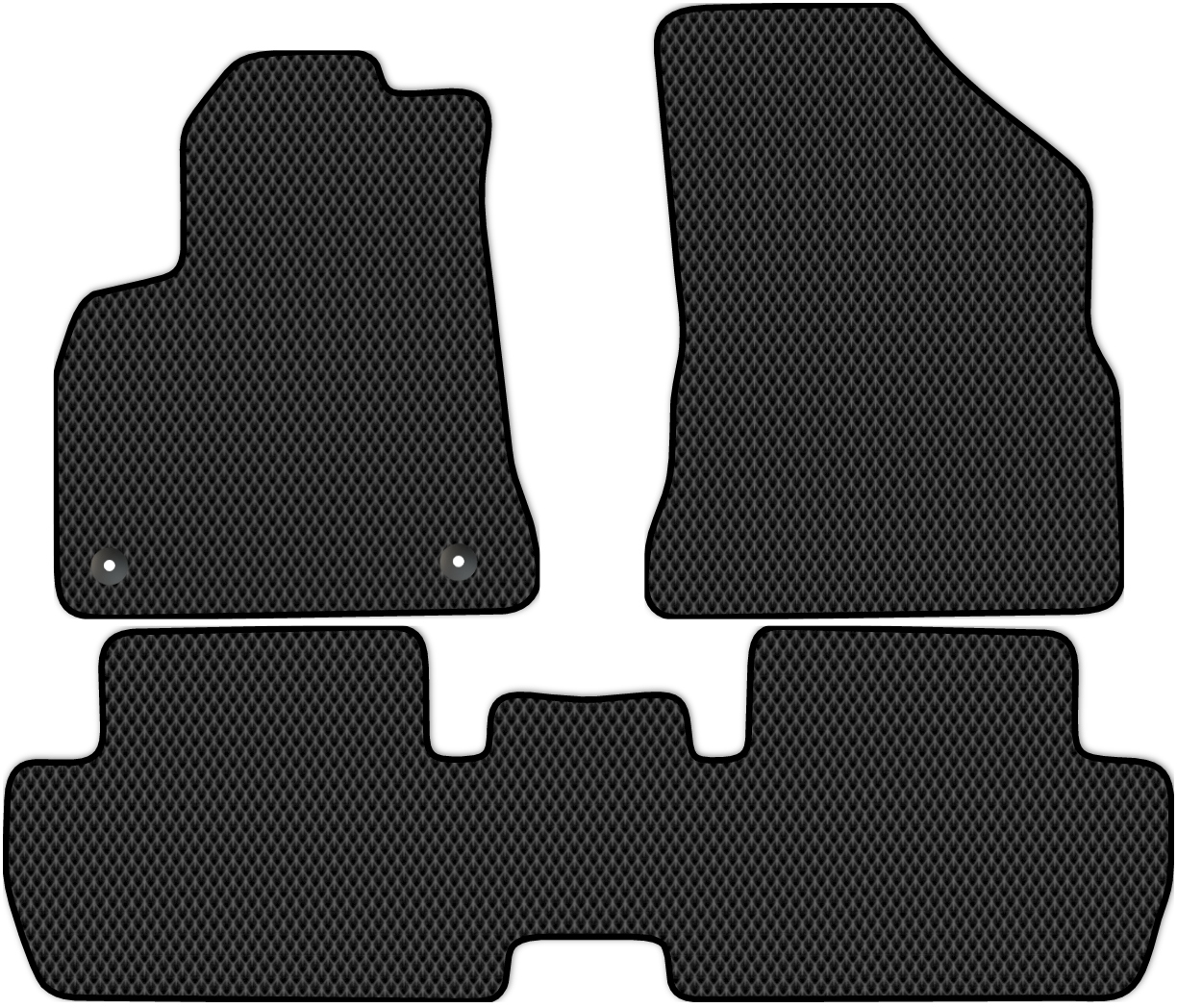 

Коврики ЭВА в салон для Peugeot 3008 1 2010 - 2017, 3 шт. черный, 3912-W3Y-H