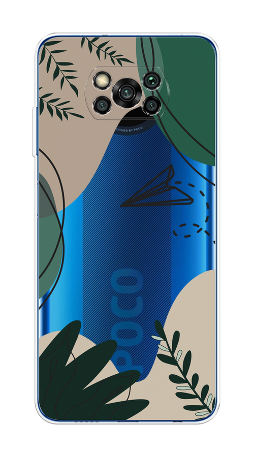 

Чехол на Xiaomi Poco X3/X3 Pro "Secret Garden", Зеленый;бежевый;черный, 39250-1
