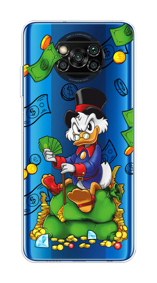 

Чехол на Xiaomi Poco X3/X3 Pro "Scrooge Richness", Черный;синий;зеленый, 39250-1