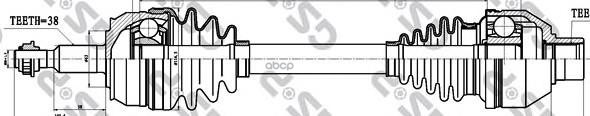 

Привод Лев.Vw T5/Multivan T5 2.5tdi Mt 03-09 613мм GSP арт. 261084