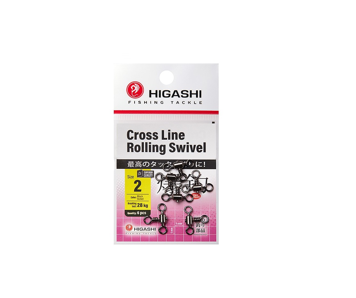 Вертлюг HIGASHI Cross Line Rolling Swivel 2 582₽