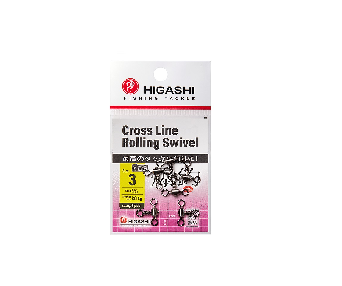 Вертлюг HIGASHI Cross Line Rolling Swivel 3 582₽