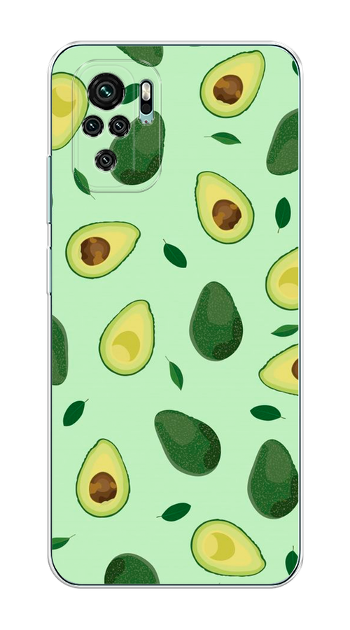 

Чехол на Xiaomi Redmi Note 10 "Blue avocado", Коричневый;зеленый, 39750-1