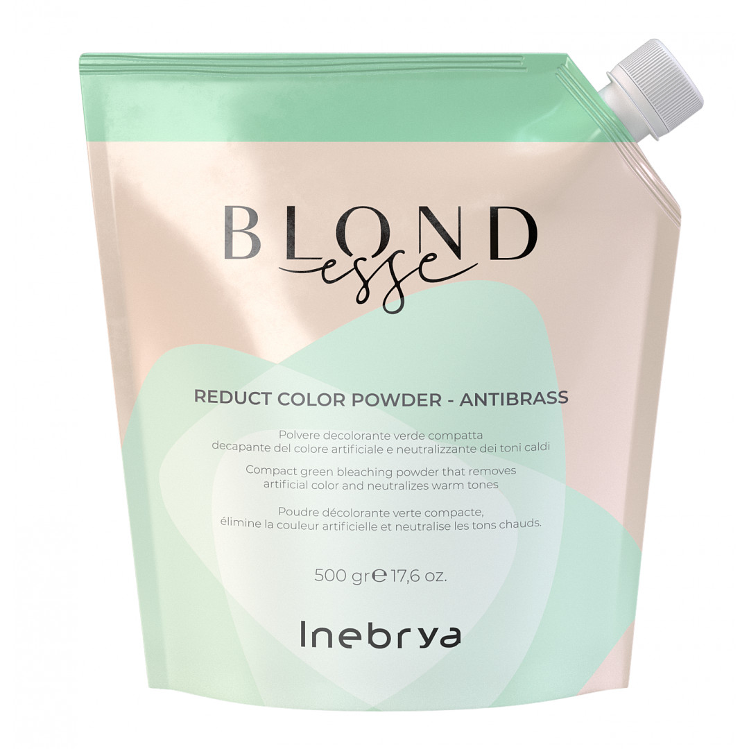 Обесцвечивающий порошок Inebrya Blondesse Reduct Color Powder-Antibrass зеленый 500 г